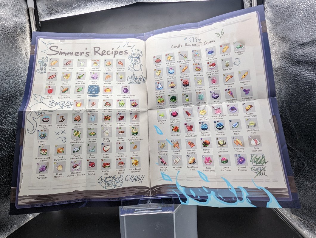 full spread of recipes